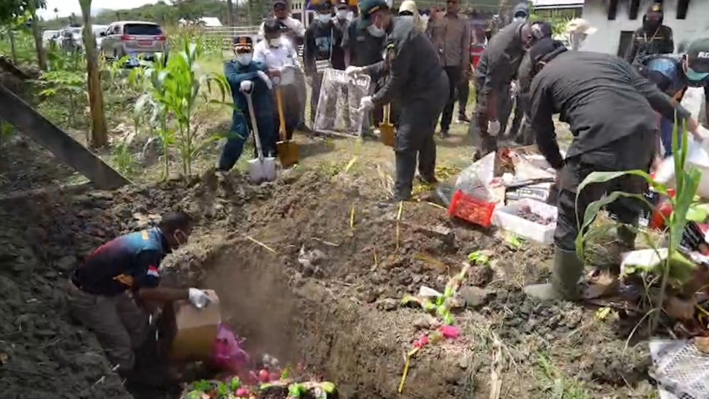 Karantina Papua musnahkan 4,19 ton pangan rusak