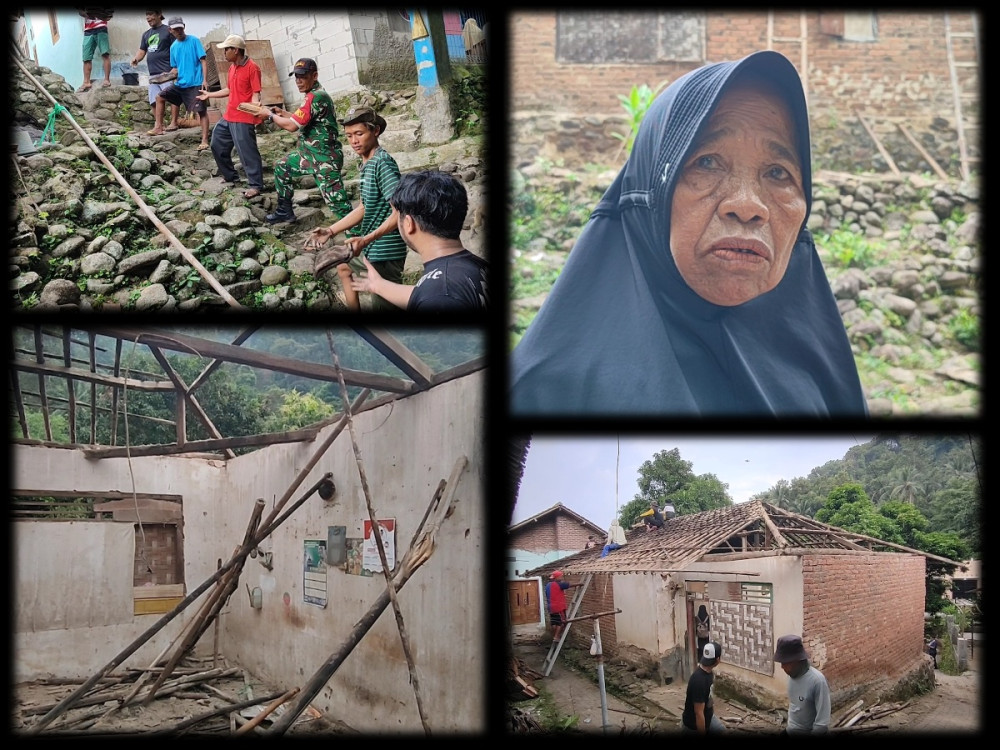 Rumah lansia nyaris roboh, TNI di Cilegon bantu bedah agar layak huni