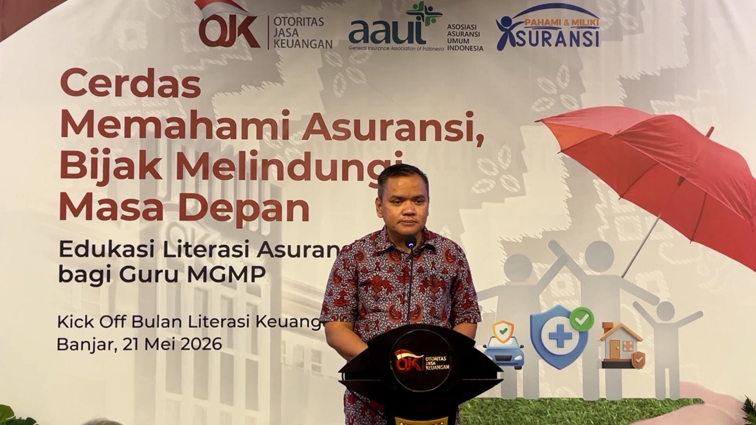 OJK dan AAUI Banjarmasin gelar literasi asuransi bagi guru ekonomi
