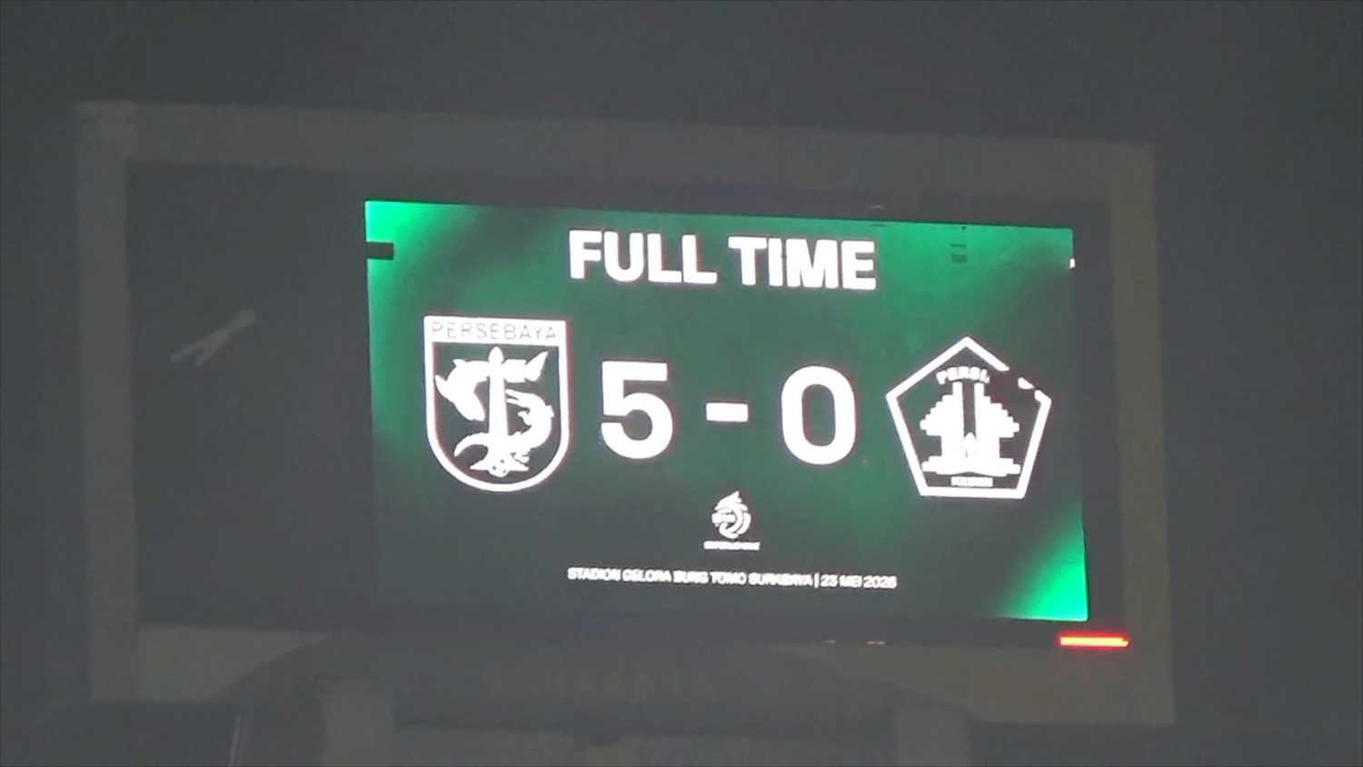 Persebaya akhiri kompetisi dengan pesta gol ke gawang Persik
