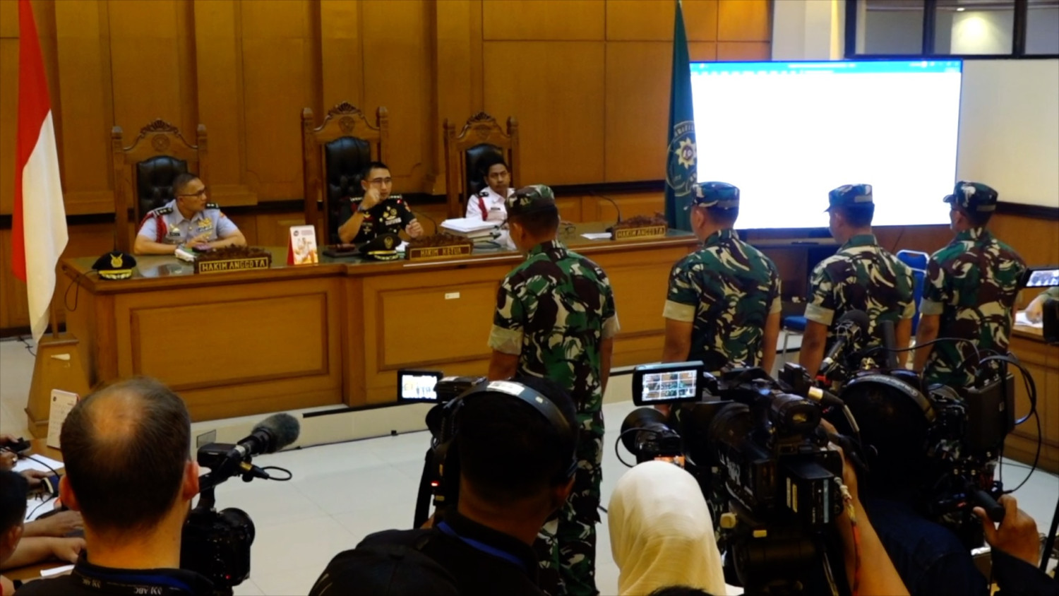 Empat personel TNI divonis 1,5-3 tahun penjara atas kasus Andrie Yunus