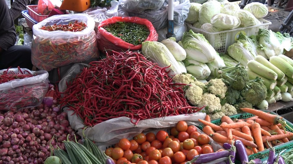 Sumsel inflasi 0,61 persen pada Mei, dipicu harga cabai dan bawang